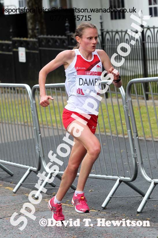 Louise Damen (England) Commonwealth Games Marathon, Glasgow. Photo: David T. Hewitson/Sports for All Pics